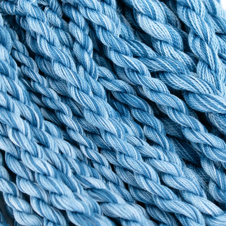 Blue perle cotton and floss embroidery thread, colour #28,