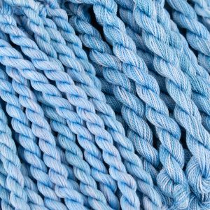 Light blue perle cotton embroidery thread, color #175