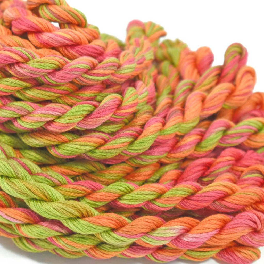 Embroidery Threads | Coral Pink Green - Colour Complements