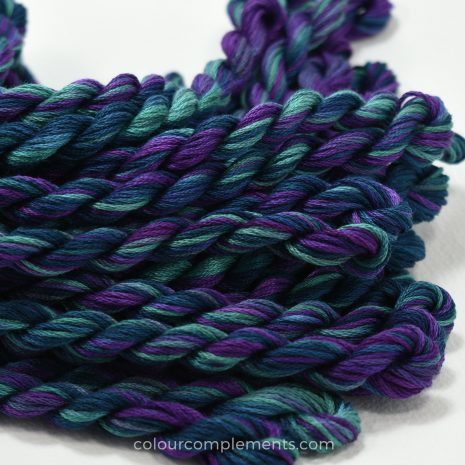 teal purple cotton floss by Colour Complements 186 teal purple cotton floss by Colour complements