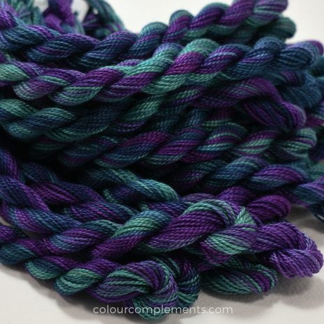 teal purple perle cotton by Colour Complements 5 teal purple perle cotton by Colour Complements