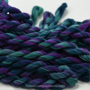 Teal Purple Perle Cotton/Floss - Colour #186 - Size 8 Perle Cotton