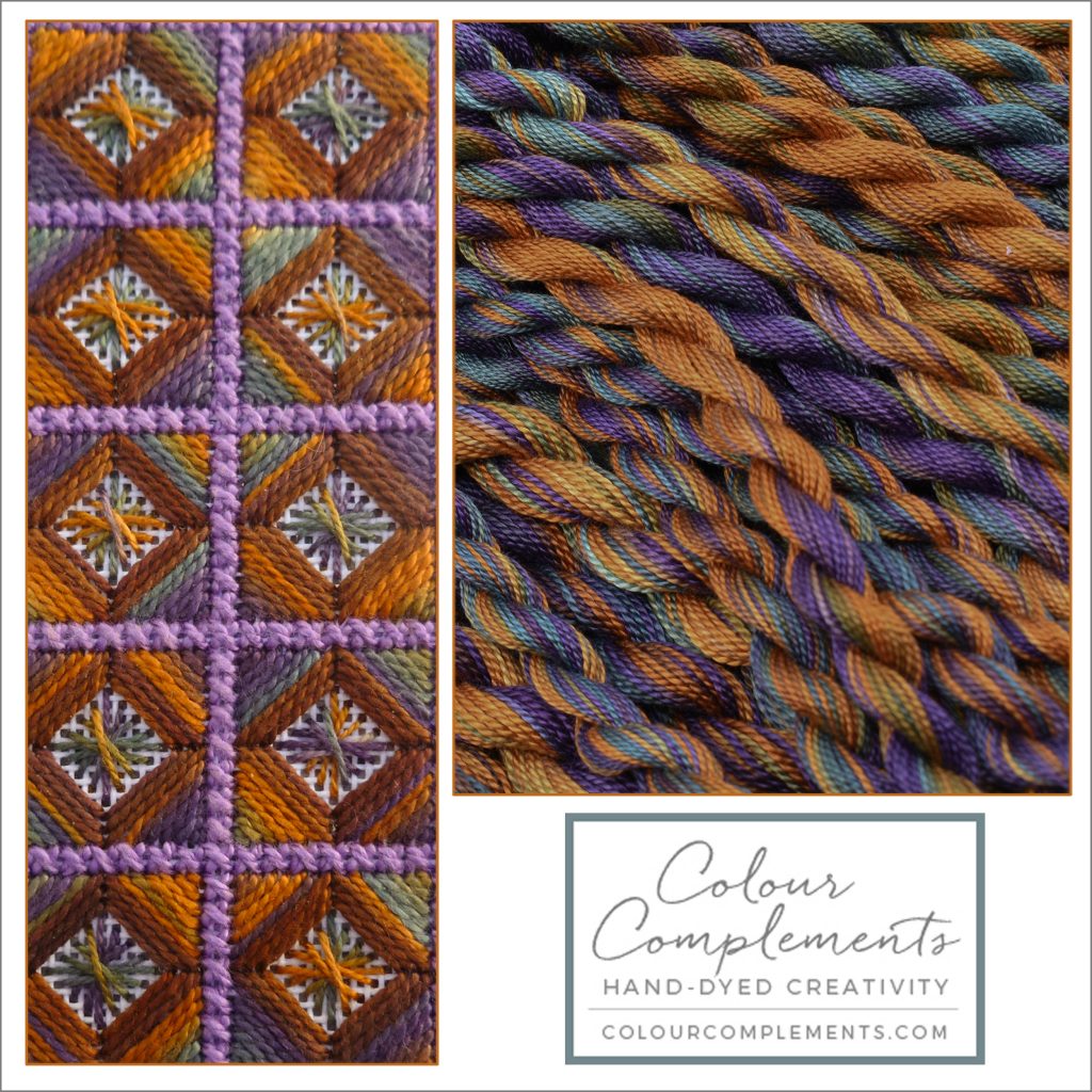 NEEDLEPOINT BOOKMARKS using Colour Complements threads