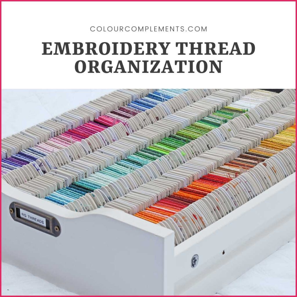 Embroidery Thread Storage Colour Complements