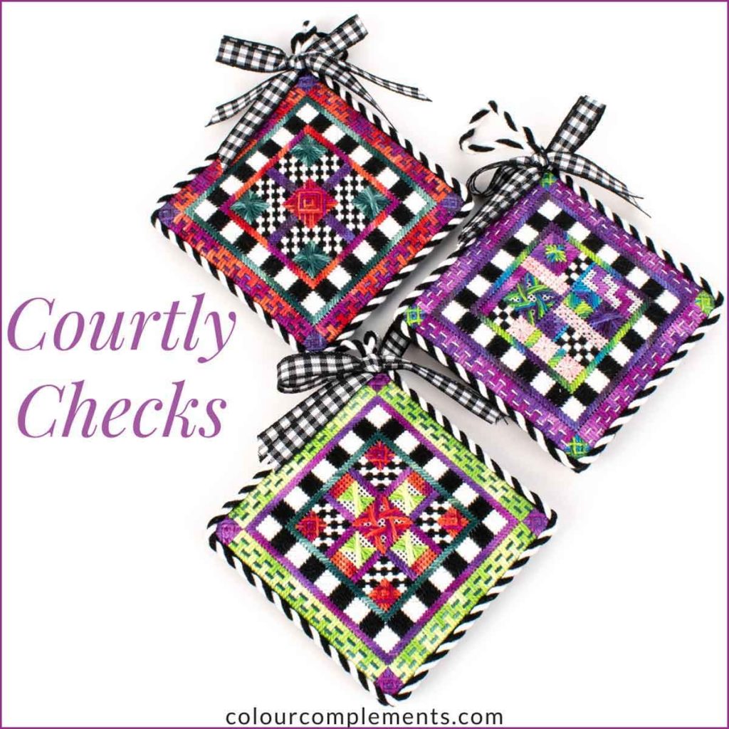 Courtly Checks Thread Kit Custom Dyed Colour Complements
