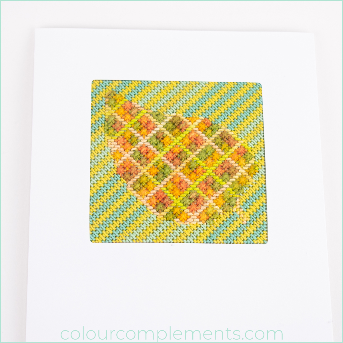 Highlighting 56 Needlepoint Leaves Design Colour Complements