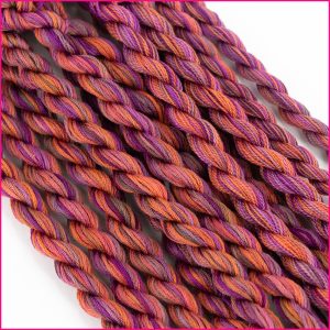 Multi colour variegated embroidery thread ,