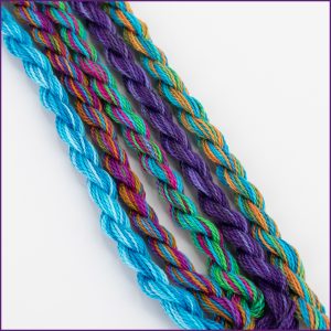 Size 5 Perle Cotton Sampler threads,