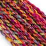 Limited edition hand-dyed embroidery thread in vibrant colors