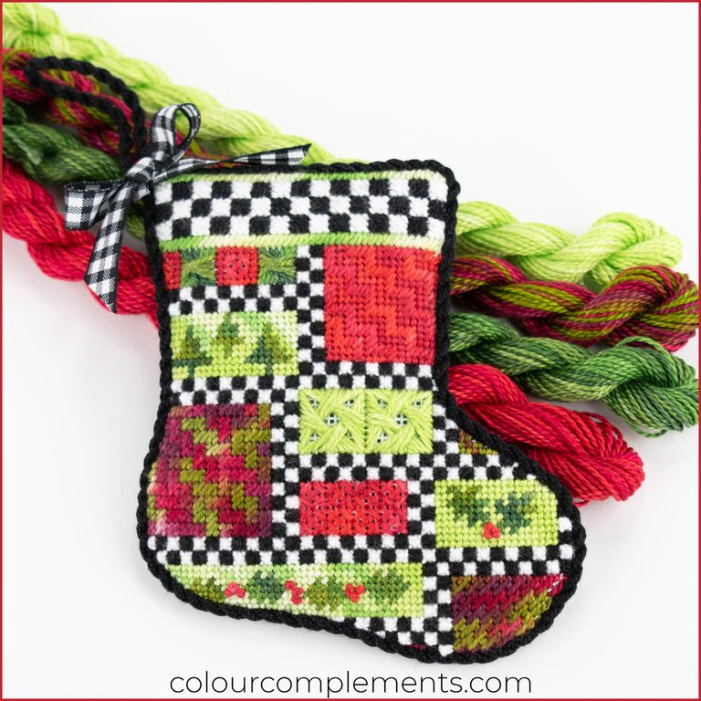 How to Stitch Multi-Color Geometric Needlepoint