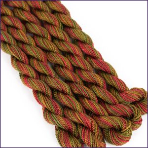size 5 perle cotton embroidery thread in autumnal shades