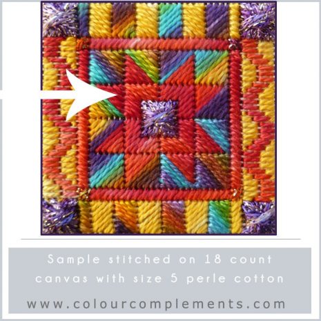 red-perle-cotton-needlepoint-stitch-sample-colour-complements red-perle-cotton-needlepoint-stitch-sample-colour-complements